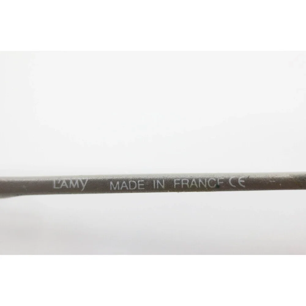 L'Amy L Accent 306 Eyeglasses Purple Silver Oval Semi-Rimless Frames France